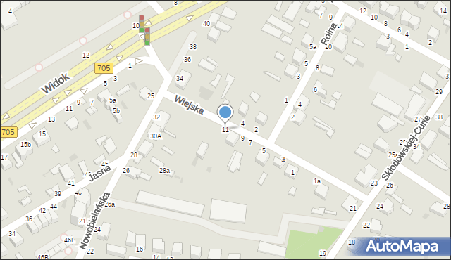 Skierniewice, Wiejska, 11, mapa Skierniewic