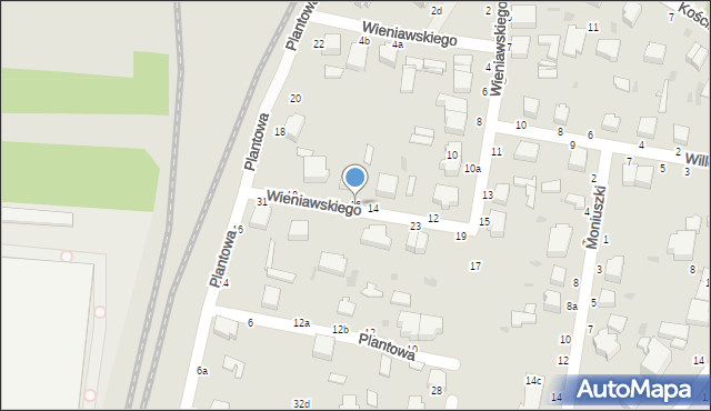 Skierniewice, Wieniawskiego Henryka, 16, mapa Skierniewic