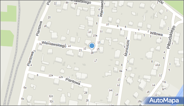 Skierniewice, Wieniawskiego Henryka, 19, mapa Skierniewic