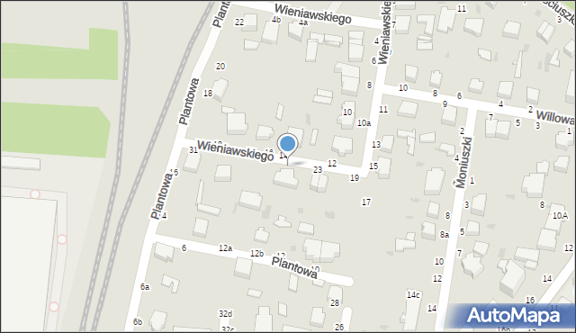 Skierniewice, Wieniawskiego Henryka, 25, mapa Skierniewic