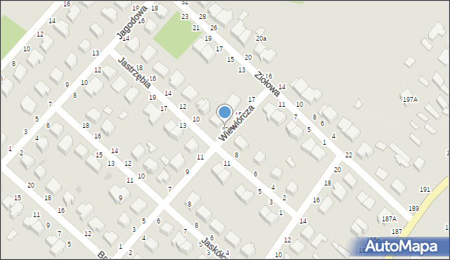 Skierniewice, Wiewiórcza, 13, mapa Skierniewic