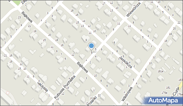 Skierniewice, Wiewiórcza, 3, mapa Skierniewic