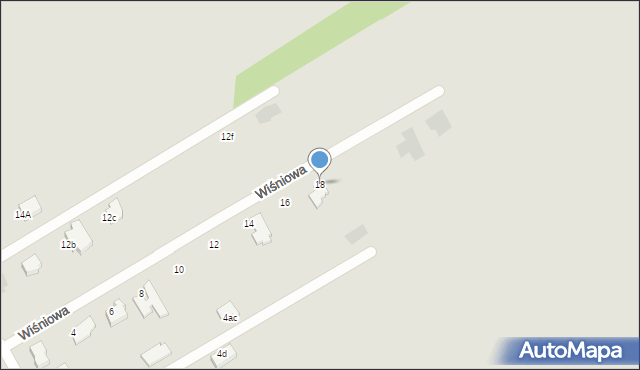 Skierniewice, Wiśniowa, 18, mapa Skierniewic