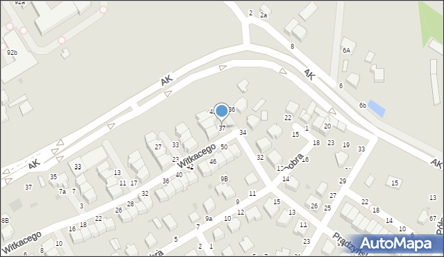 Skierniewice, Witkacego Stanisława, 37, mapa Skierniewic