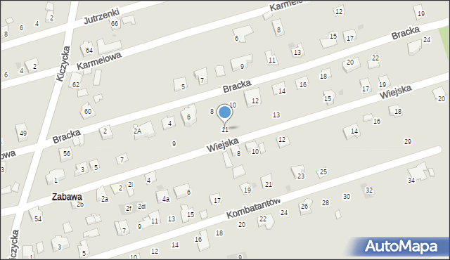 Skoczów, Wiejska, 11, mapa Skoczów