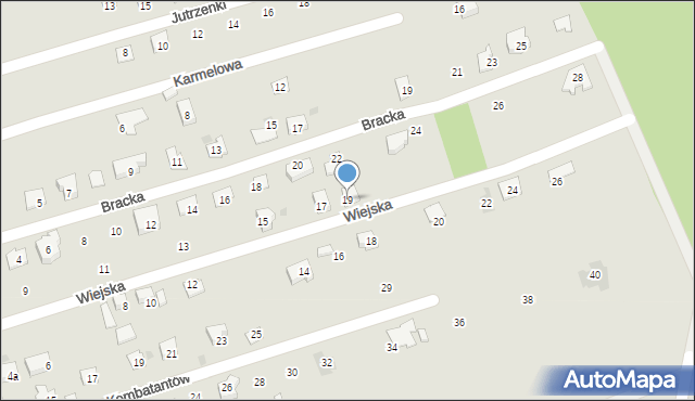 Skoczów, Wiejska, 19, mapa Skoczów