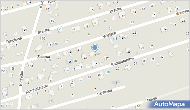 Skoczów, Wiejska, 6, mapa Skoczów