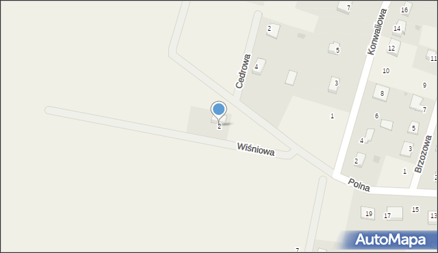 Skokowa, Wiśniowa, 2, mapa Skokowa