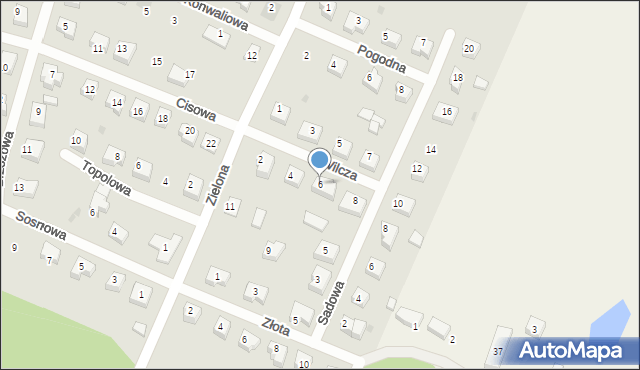 Skórcz, Wilcza, 6, mapa Skórcz