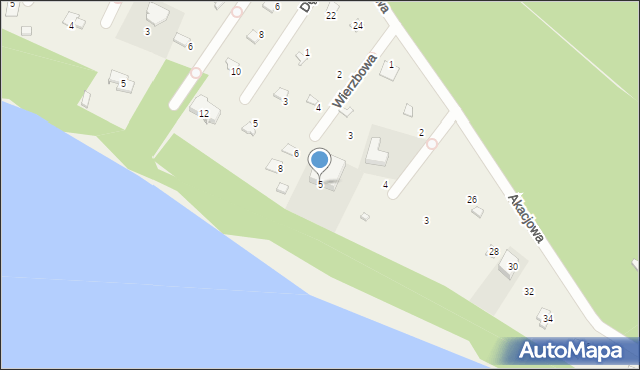 Skubianka, Wierzbowa, 5, mapa Skubianka