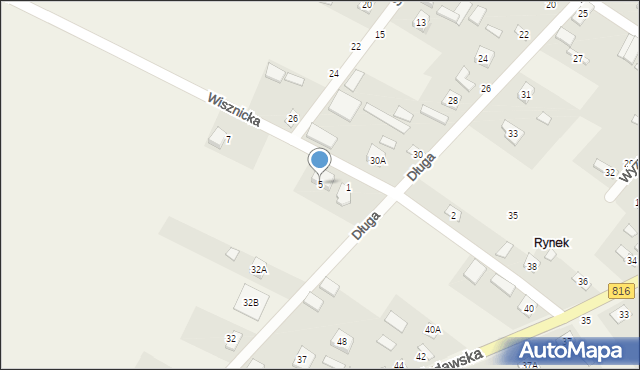 Sławatycze, Wisznicka, 5, mapa Sławatycze