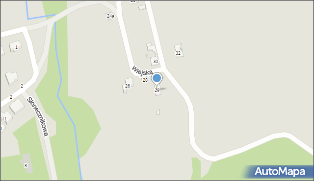 Sławków, Wiejska, 29, mapa Sławków