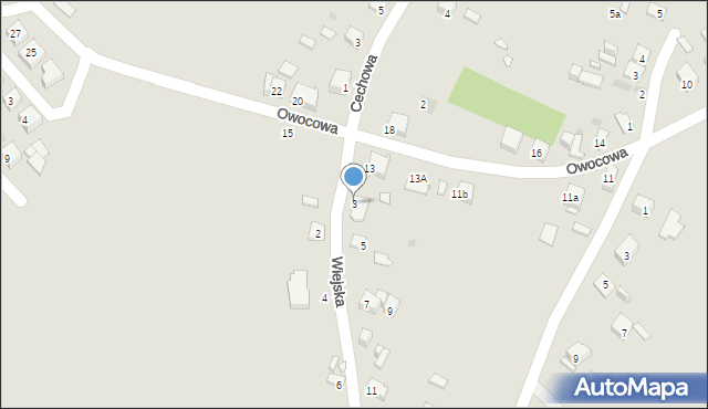 Sławków, Wiejska, 3, mapa Sławków