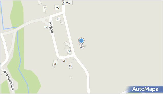 Sławków, Wiejska, 32, mapa Sławków