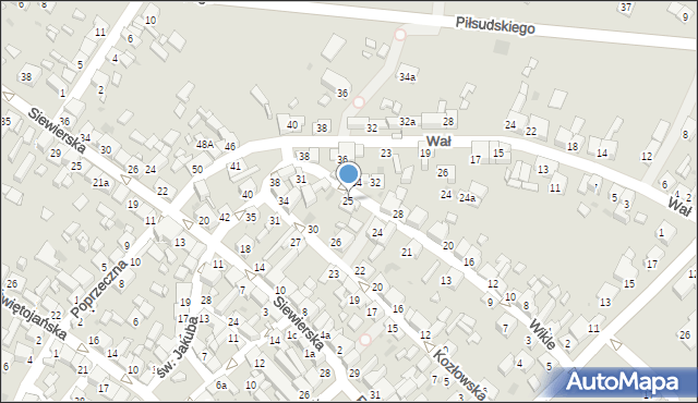 Sławków, Wikle, 25, mapa Sławków