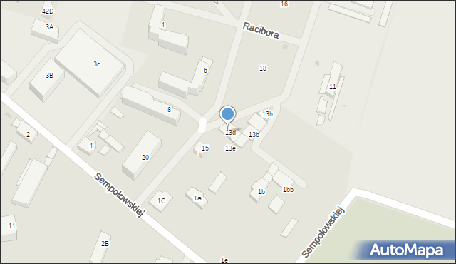 Sławno, Witosa Wincentego, 13D, mapa Sławno