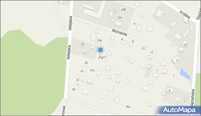 Ślężany, Wiejska, 27a, mapa Ślężany