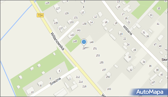 Słomczyn, Wilanowska, 147, mapa Słomczyn