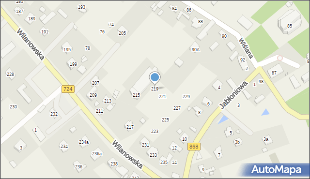 Słomczyn, Wilanowska, 219, mapa Słomczyn