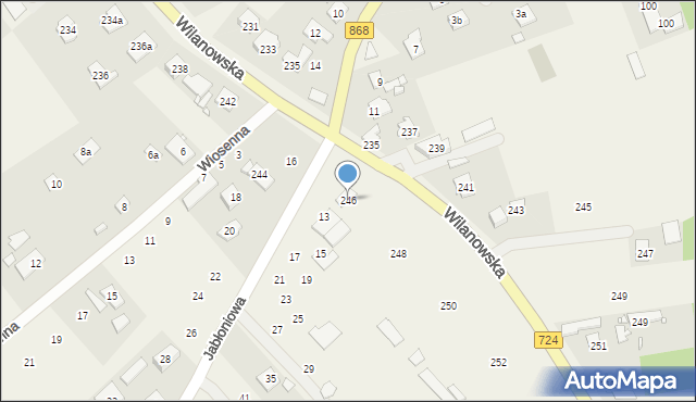 Słomczyn, Wilanowska, 246, mapa Słomczyn