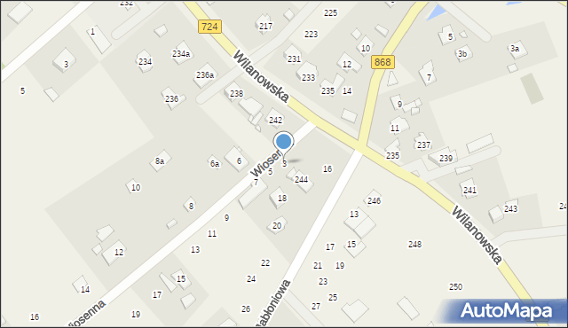 Słomczyn, Wiosenna, 3, mapa Słomczyn