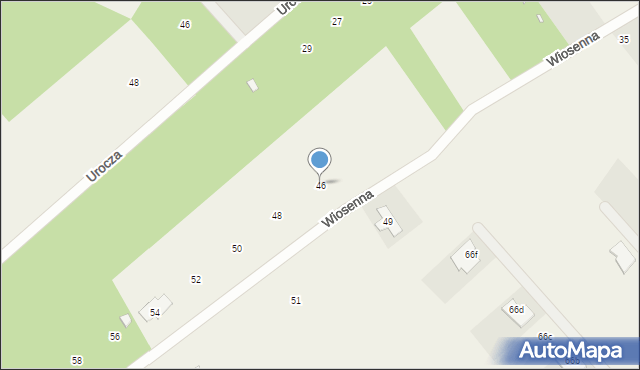 Słomczyn, Wiosenna, 46, mapa Słomczyn