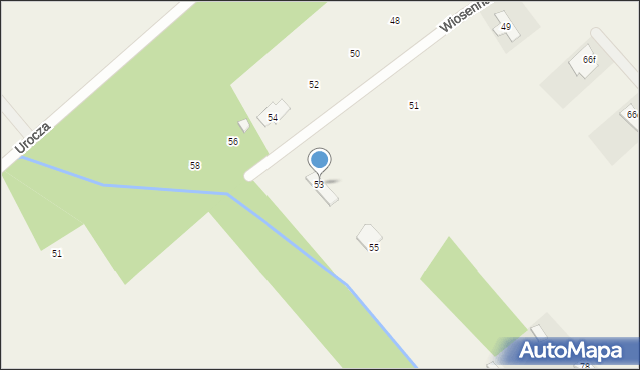 Słomczyn, Wiosenna, 53, mapa Słomczyn