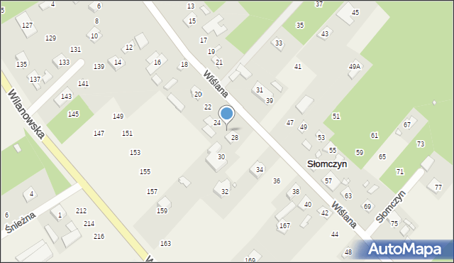 Słomczyn, Wiślana, 26, mapa Słomczyn