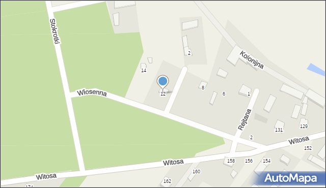 Słopsk, Wiosenna, 12, mapa Słopsk