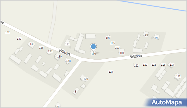 Słopsk, Witosa Wincentego, 109, mapa Słopsk