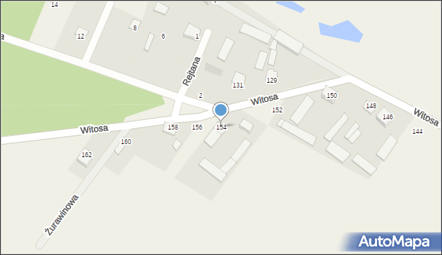 Słopsk, Witosa Wincentego, 154a, mapa Słopsk