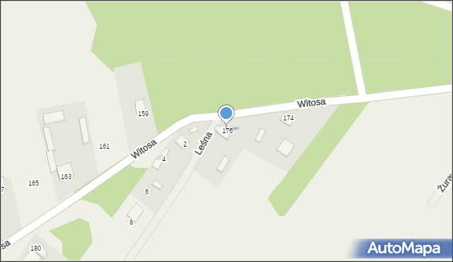 Słopsk, Witosa Wincentego, 176, mapa Słopsk