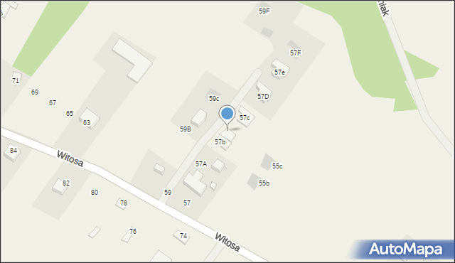 Słopsk, Witosa Wincentego, 57ba, mapa Słopsk