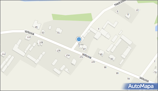 Słopsk, Witosa Wincentego, 87a, mapa Słopsk