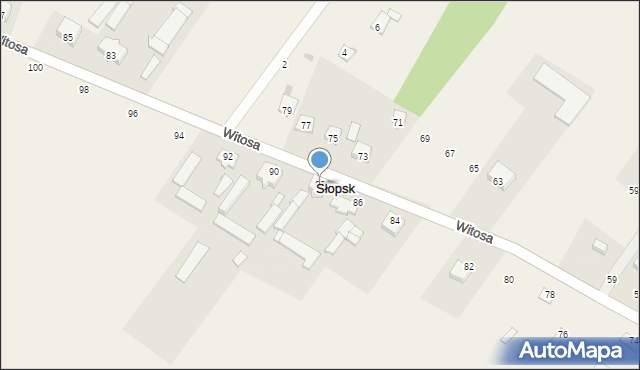 Słopsk, Witosa Wincentego, 88, mapa Słopsk