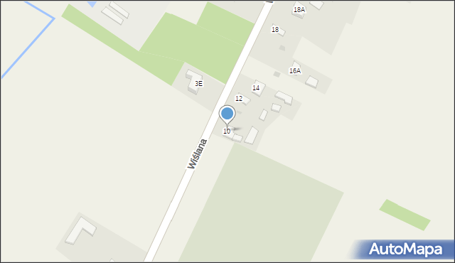 Słubice, Wiślana, 10, mapa Słubice