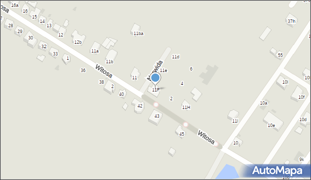 Słubice, Witosa Wincentego, 11F, mapa Słubice