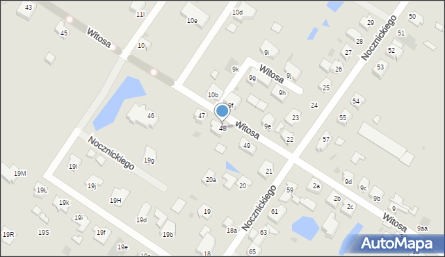 Słubice, Witosa Wincentego, 48, mapa Słubice
