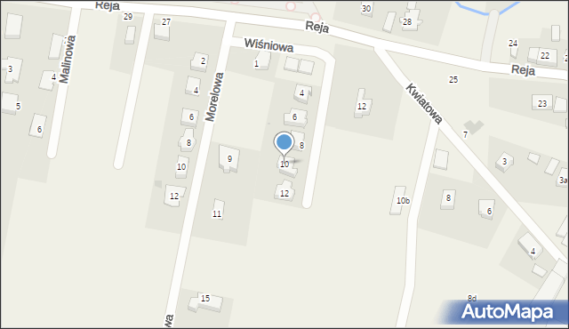 Smardzów, Wiśniowa, 10, mapa Smardzów