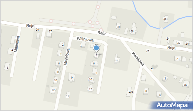 Smardzów, Wiśniowa, 4, mapa Smardzów