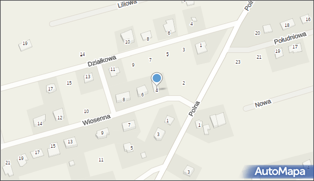 Śmieszkowo, Wiosenna, 4, mapa Śmieszkowo