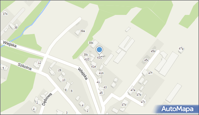 Smolnica, Wiejska, 41C, mapa Smolnica