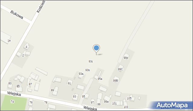 Smolnica, Wiejska, 93d, mapa Smolnica