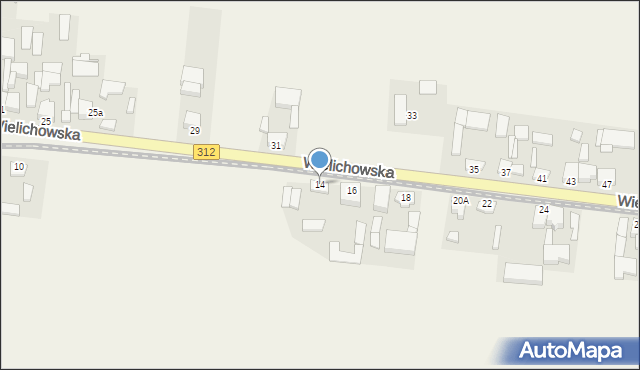 Śniaty, Wielichowska, 14, mapa Śniaty