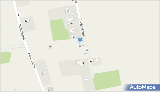 Snopków, Widokowa, 20, mapa Snopków