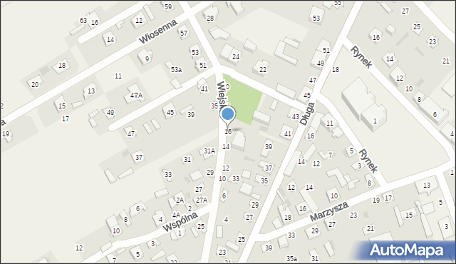 Sobolew, Wiejska, 16, mapa Sobolew