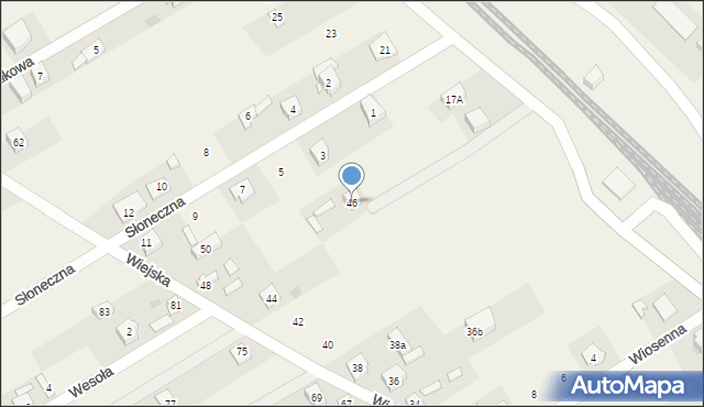 Sobolew, Wiejska, 46, mapa Sobolew