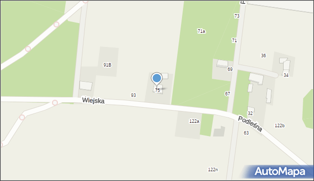 Sobolewo, Wiejska, 75, mapa Sobolewo