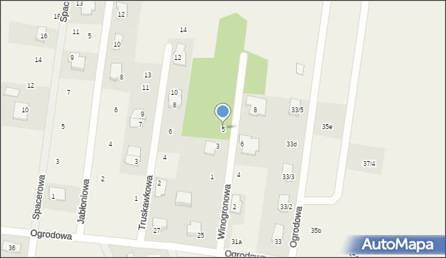 Sobolewo, Winogronowa, 5, mapa Sobolewo