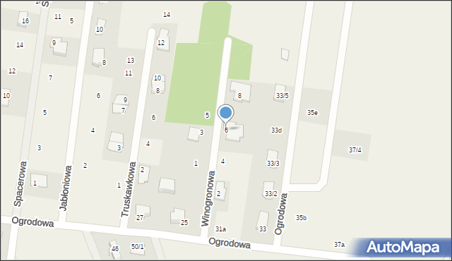 Sobolewo, Winogronowa, 6, mapa Sobolewo